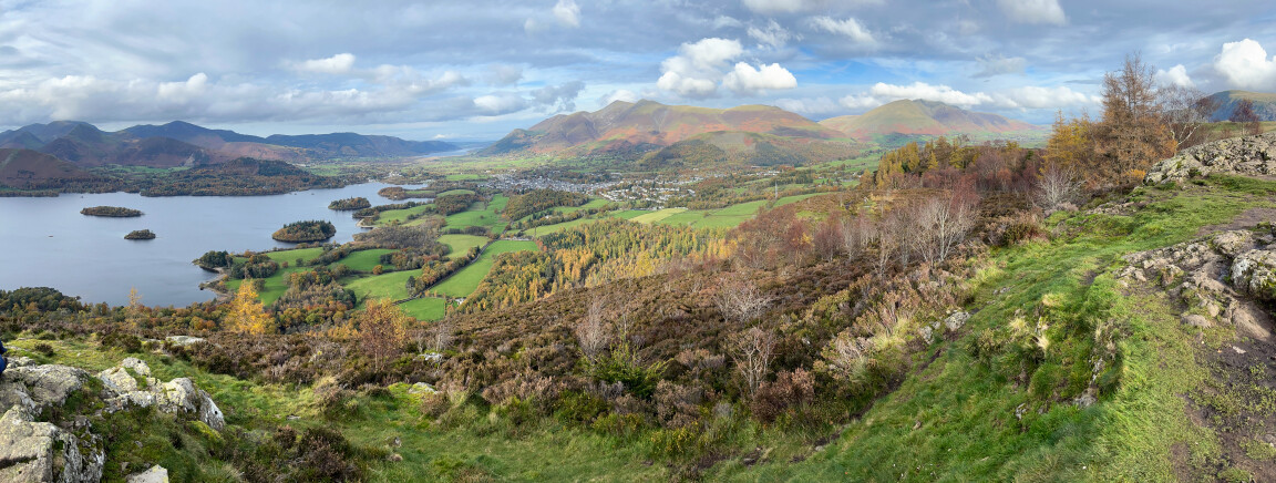 Keswick and Derwent Water from Walla Crag, Cumbria